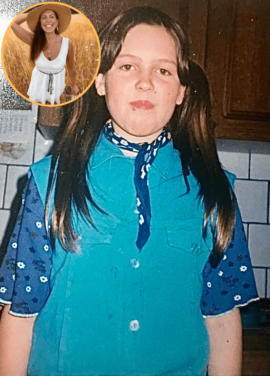 Sarah – damals als Kind und heute